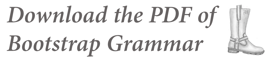 Download the PDF of Bootstrap Grammar Banner