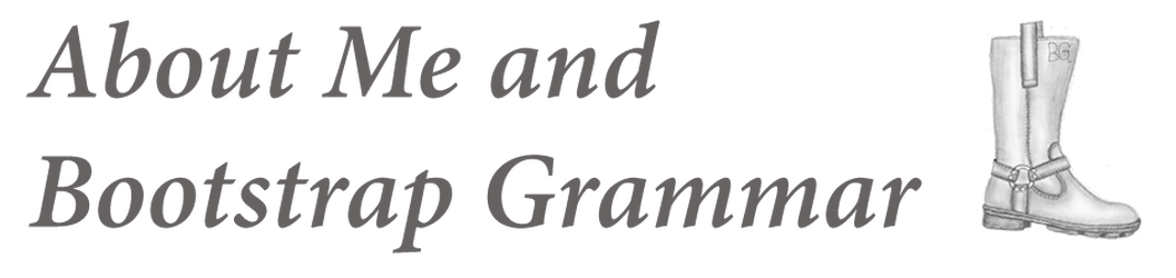 About Me and Bootstrap Grammar Banner